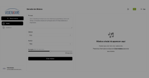 Veja como é Simples criar Bases Musicais com um Novo Demo App da Visionnaire com IA - Visionnaire | Fábrica de IA | Fábrica de Software
