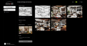 Novo Demo App com IA da Visionnaire gera modelos de cômodos decorados em poucos instantes - Visionnaire | Fábrica de IA | Fábrica de Software