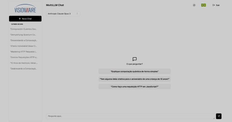 Visionnaire - Blog - MultiLLM Novo Demo App da Visionnaire possibilita conversas com diversos modelos de IA