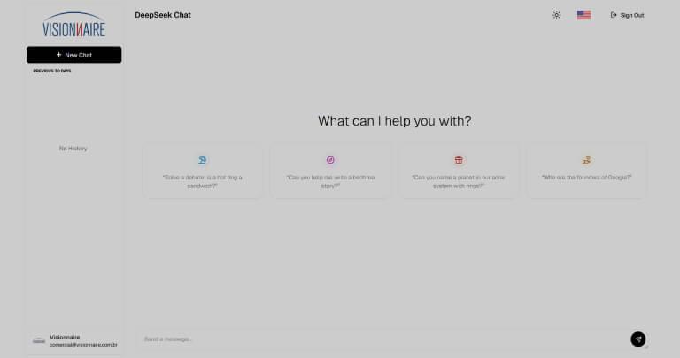 Visionnaire - Blog - DeepSeek Discover the Power of DeepSeek to generate Content with Another Demo App from Visionnaire