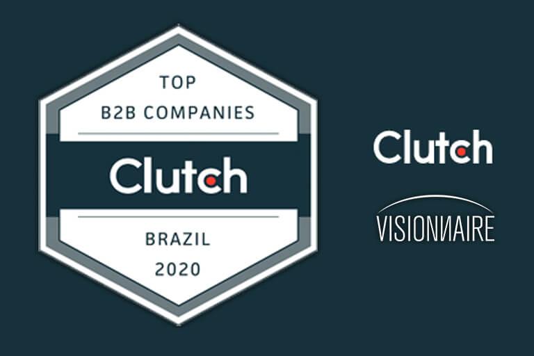 Visionnaire Tecnología premiado como Mejor Desarrollador de Software en Brasil por Clutch! - Visionnaire | Fábrica de Software